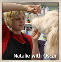 Natalie with Oscar